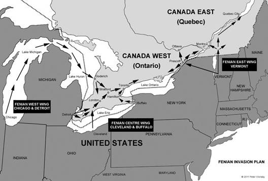 Fenian Invasion Plan of Canada 1866